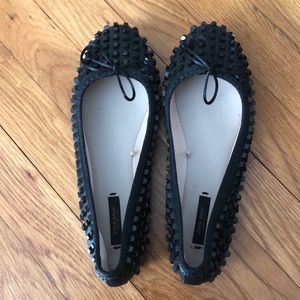 Zara studded ballet flats
